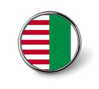Broches rondes à revers, insignes, drapeaux des États-Unis et de l'Italie, accessoires de mode pour hommes et femmes