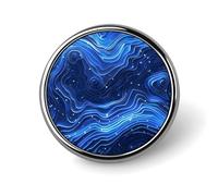 Broches rondes - Accessoires de costume - Épingle à revers - Beau motif de flamme - Broche vintage - Cadeau pour femme et homme - Souvenir, Circular, Aluminium, Alliage d'aluminium