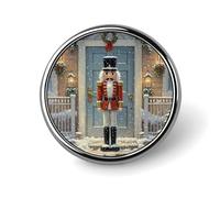 Broches rondes - Accessoires de costume - Épingle à revers de style rétro - Broche vintage - Cadeau pour femme et homme - Souvenir, Circular, Aluminium, Alliage d'aluminium