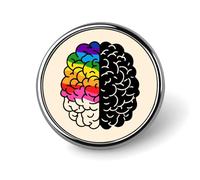Broches rondes de sensibilisation à l'autisme « Esprits de tous horizons » pour vêtements et accessoires de col et de vestes.