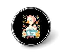 Broches rondes en métal imprimées avec un joli badge « Mama Goose » pour sac à dos et vêtements