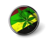 Broches rondes pour robe, costume, épinglette à revers avec étoiles atomiques, motif rétro, broche vintage, cadeau pour femme et homme, souvenir, Circular, Aluminium, Alliage d'aluminium