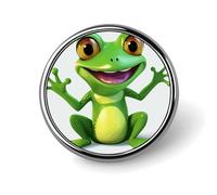 Broches rondes pour robe, costume, épinglette à revers en forme de tortue de mer, broche vintage, cadeau pour femme et homme, souvenir, Circular, Aluminium, Alliage d'aluminium
