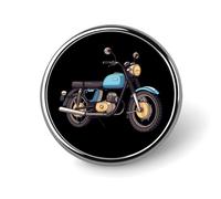 Broches rondes rétro pour moto, badges d'identité, pour chapeaux, vestes, décoration