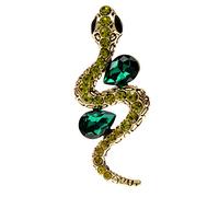 Broches serpent vintage incrustées de zircons, broches animaux pour hommes et femmes pouvant porter des corsages