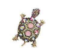 Broches tortues en strass uniques pour des tenues à la mode | Épingles à la mode pour femme, broche tortue en strass, ajoute du charme à toutes les occasions, épingles vintage