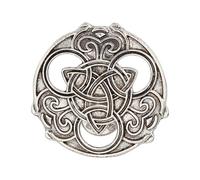 Broches Viking Vintage NICENEEDED Broche Gothique Médiévale Nordique en Forme de Triquetra Châle Viking Écharpe Goth Broche