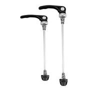 Brochette à dégagement rapide, 1 paire de moyeu de roue d'essieu de vélo avant et arrière, moyeu de volant à dégagement rapide pour VTT ou vélo de route (Noire)