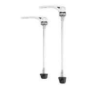 Brochette à dégagement rapide, 1 paire de moyeu de roue d'essieu de vélo avant et arrière, moyeu de volant à dégagement rapide pour VTT ou vélo de route (Argent)