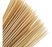 Brochette Barbecue 100 Pièces Bâtons de Brochettes de Bambou 3mm*30cm Brochettes en Bois pour Fruits, Cocktail, BBQ et Légumes