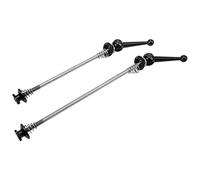 Brochette de Vélo en Alliage en Alliage Aluminium avec Libération Rapide pour Les Vélos de Montagne, Moyeu Avant 100 Mm Moyeu Arrière 135 Mm, Conception Légère (Black)