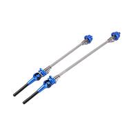 Brochette d'entraîneur Levier à débit rapide léger les brochettes de vélo anti-dérapage à haute résistance pour les vélos pliants de montagne TC4 Aluminium en alliage 2pcs (Bleu)
