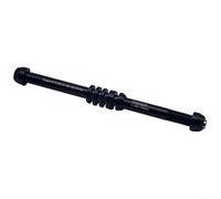 Brochette d'essieu M12 x 1,0/1,5/1,75 pour moyeux d'essieu traversant de 135 à 148 mm, alliage d'aluminium pour VTT route pour vélo adaptateur avec entretoises, noir (M12 x P1.0)
