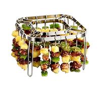 Brochette pour friteuse à air - Support à brochettes en acier inoxydable | Support à de gril réutilisable antiadhésif | Brochettes de viande verticales | Pour Kabob BBQ pour rôtir feu de ca