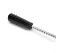 Brochette rotative avec écrou en cuivre M8 intégré et poignée en bakélite résistante à la chaleur pour une utilisation prolongée et un barbecue confortable
