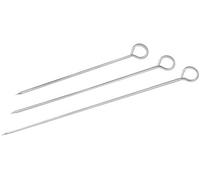 Brochettes à viande, UE 12 pièces, section ronde, en acier inoxydable, variante au choix : 20 cm Variante : 20 cm