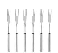 Brochettes BBQ en acier inoxydable 6pcs | Heat 18 cm - outils tolérants pour les grillades/camping/pique-nique | Mark - outils de viande tolérants à longue poignée pour la