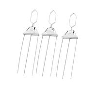 Brochettes de barbecue à 3 dents de qualité professionnelle, fourchettes de barbecue robustes en acier antirouille, idéales pour la cuisine en plein air et le camping