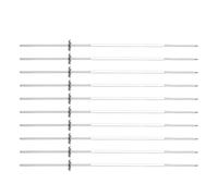 Brochettes De Barbecue | Bâtonnets En Acier Inoxydable Anti-Rouille | 10 Pièces Brochettes à Kebab pour Grillade | Pour Poulet Légumes Crevettes Steak Saucisse Fruit Camping Extérieur Pique-nique Fête