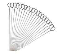 Brochettes de Barbecue en Acier Inoxydable de 30 cm, bâtons de Cocktail, Brochettes de Légumes Pics en Verre à Martini réutilisables 20pcs