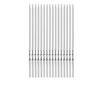 Brochettes de Barbecue en Acier Inoxydable, fourchettes Plates for shish Kebab, Tube de Rangement Inclus, Outils de Cuisine réutilisables for Le Camping et Les Pique-niques.(Only 10pcs Forks)