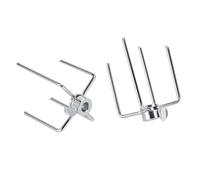 Brochettes de barbecue en acier inoxydable résistant à la rouille - Répartition uniforme de la chaleur - Ustensiles de barbecue avec poignée ergonomique - Répartition uniforme de la chaleur