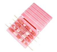 Brochettes de barbecue - Machine à viande | Outil de fabrication de brochettes à viande | Machine à brochettes à kebab | Machine à brochettes multifonction à 4 rangées pour griller, extérieur, voyage
