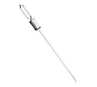 Brochettes de barbecue pratiques en acier inoxydable avec poignée semi-automatique pour barbecue en plein air et camping en acier inoxydable