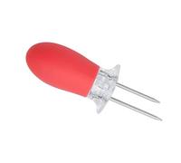 Brochettes de barbecue professionnelles avec poignée en caoutchouc pour barbecue - Double fourchette - Outil de cuisine durable