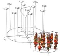 Brochettes de barbecue, shawarma brocheur 304 en acier inoxydable vertical aérien de brochette de friteuse 7,2x5,1 pouce