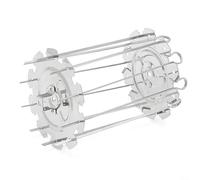 Brochettes de rôtisserie en acier inoxydable pour barbecue et kebab pour rôtissoire au four, outil de cuisson pour cuire des ailes de poulet, des brochettes, des poissons et diverses autres viandes