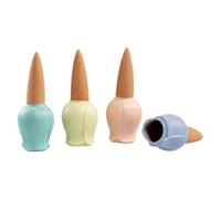 Brochettes d'eau en terre cuite - 4 x Arrosages automatiques en forme de pour - Poteaux de jardin en argile - Arrosage automatique - Système d'arrosage décoratif pour - Pour
