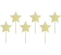 Brochettes d'étoiles de mer, or 6pcs Party Deco
