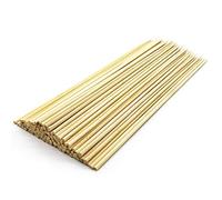 Brochettes en bambou de 30,5 cm | Brochettes épaisses en bambou robustes Φ = 4 mm - 100 pièces | Bâtons en bambou naturel | Bâtons à brochettes pour barbecue, barbecue