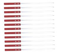 Brochettes en métal pour kabobs 12 pcs 16 pouces en acier inoxydable BBQ BBQ Kebab avec poignée en bois pour la viande de gr