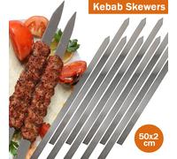 Brochettes Kabob pour Barbecue plat, brochettes pour Shish Kebab, grilles persanes turques et Koubideh, iranien, méditerranéen, brésilien 1pcs-40x2cm