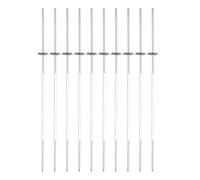 Brochettes Kebab,Accessoires de Barbecue Anti-Rouille | 10 Pièces Bâtonnets De Kebab En Métal Pour Barbecue | Pour Poulet Légumes Crevettes Steak Saucisse Fruit Camping Extérieur Pique-nique Fête