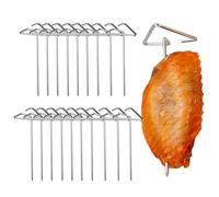 Brochettes pour friteuse à air, Brochettes pour friteuse à air | Brochettes verticales pour barbecue en acier inoxydable 20pcs - Bâtonnets à brochettes en acier inoxydable, brochettes à viande en