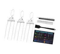 Brochettes robustes à 3 dents en acier inoxydable pour la cuisson, empêchent les aliments de rouler, idéales pour et le bœuf et produisent des brochettes robustes