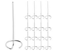 Brochettes Verticales Argenté en Acier Inoxydable 20 Pièces pour Barbecue