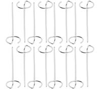 Brochettes Verticales en Acier Inoxydable Argenté, Lot de 20