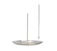 Brochettes verticales en acier inoxydable pour steak, bière, poulet, rôtisserie, pics de rechange avec poignée, accessoires de fumoir