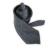 Brochier Soieries 1890. Cravate Lyonnaise. Hiéroglyphes Egyptiens, Soie. Marine d'égypte - Fantaisie - FABRIQUE EN FRANCE