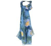 Brochier Soieries 1890 - Echarpe - Monet Nymphéas - Bleu ange - Femme