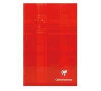 Brochure rembordée Clairefontaine 11x17 - 192 pages petits carreaux 5x5 - Rouge