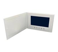 Brochure vidéo avec écran HD 7 Pouces / 17,8 cm, mémoire 4 Go, Dos Rigide avec Support, Utilisation Simple, Lecture HD, pour Cadeaux de Mariage, Noël et Saint Valentin