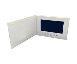 Brochure vidéo avec écran HD 7 Pouces / 17,8 cm, mémoire 4 Go, Dos Rigide avec Support, Utilisation Simple, Lecture HD, pour Cadeaux de Mariage, Noël et Saint Valentin
