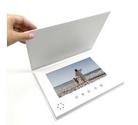 Brochure vidéo de 10 pouces, A4 à couverture rigide, téléchargez votre propre, écran HD, 2 Go de mémoire (A4)