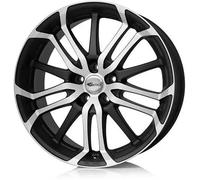 Brock B26 8 x 18 ET 35 Cercle de Trou 5 x 120 Alésage 72,6 580070370, Noir Mat Polie