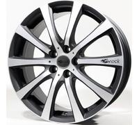 Brock B21 9 x 20 ET 35 Cercle de Trou 5 x 127 Alésage 71,6 580069765, Noir Mat Polie